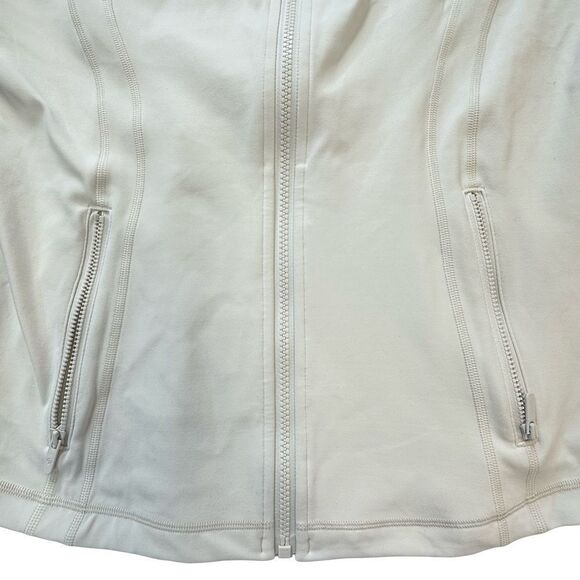 LULULEMON Off White Bone Define Zip Front Jacket Nulu Size 12 NWT - Picture 17 of 17